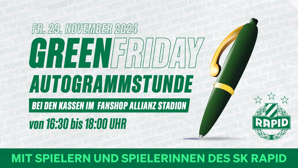 Green Friday | Autogrammstunde