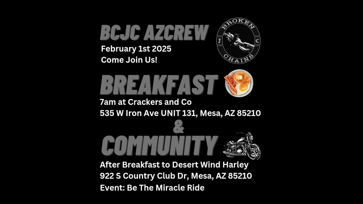 BCJC AZCREW February Breakfast & Ride