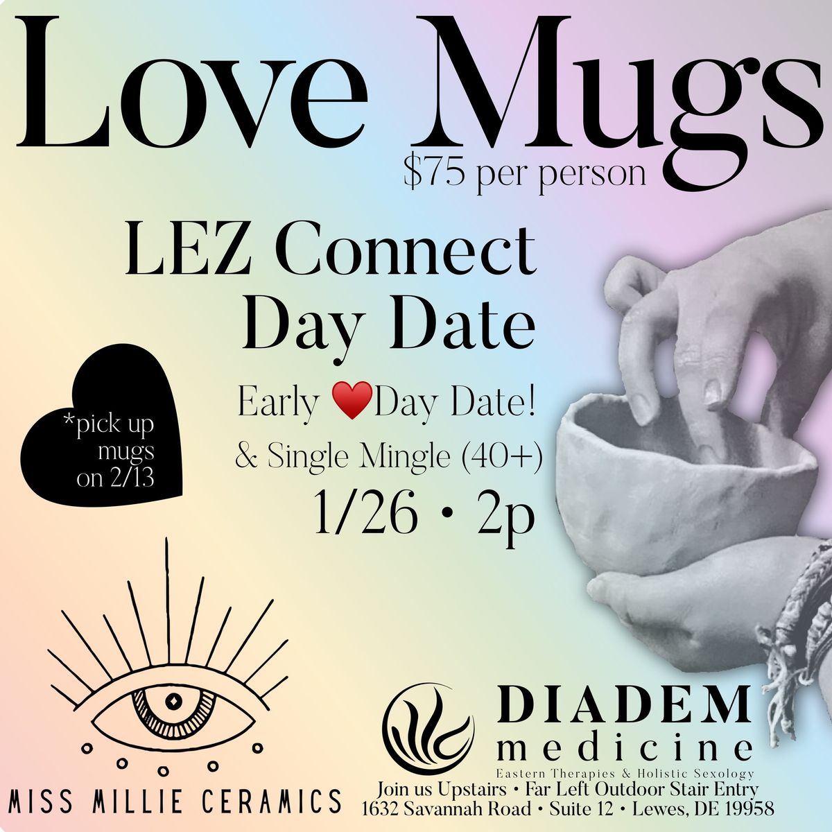 Make a LOVE Mug: LEZ Connect Day Date and Single Mingle