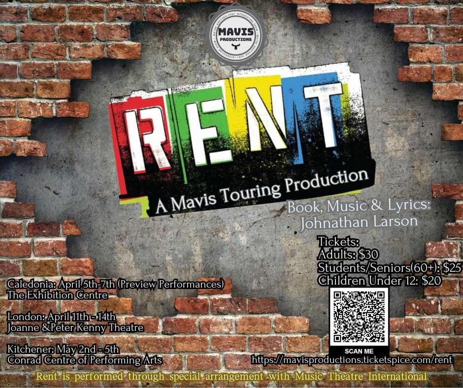 Mavis Productions: Rent the Musical (Kitchener)