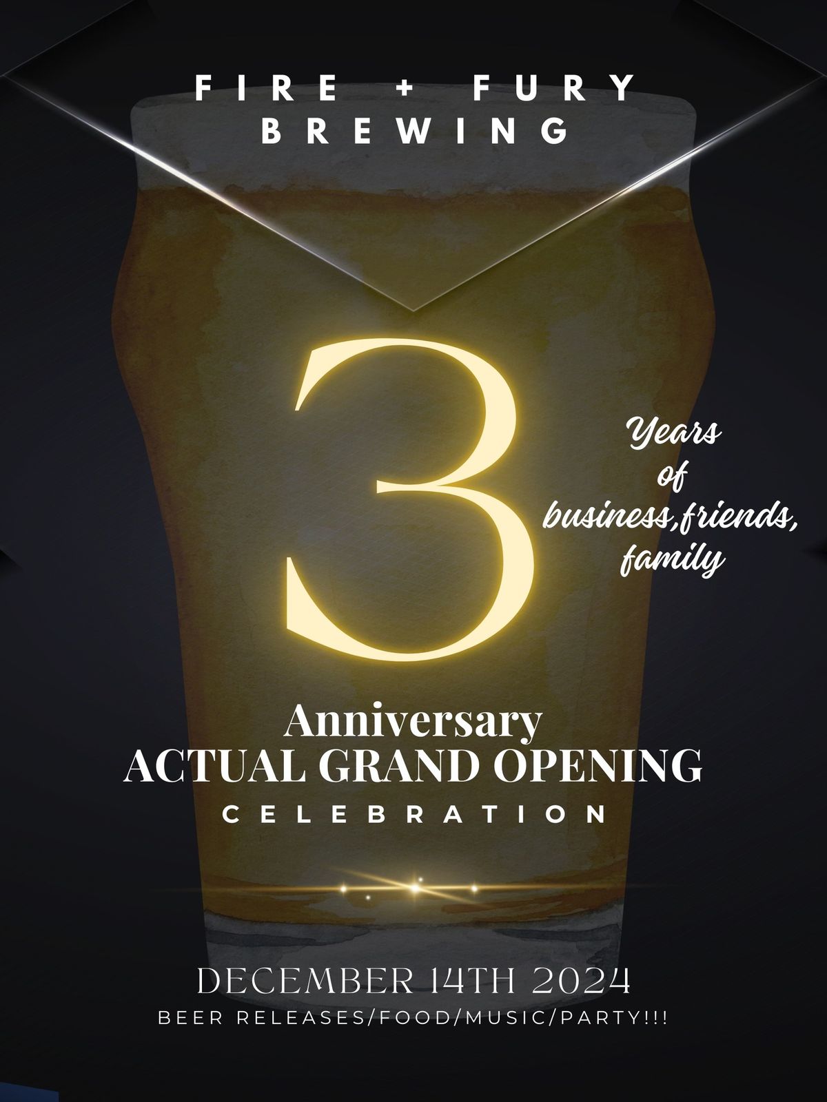 3 Year Anniversary\/Grand Opening