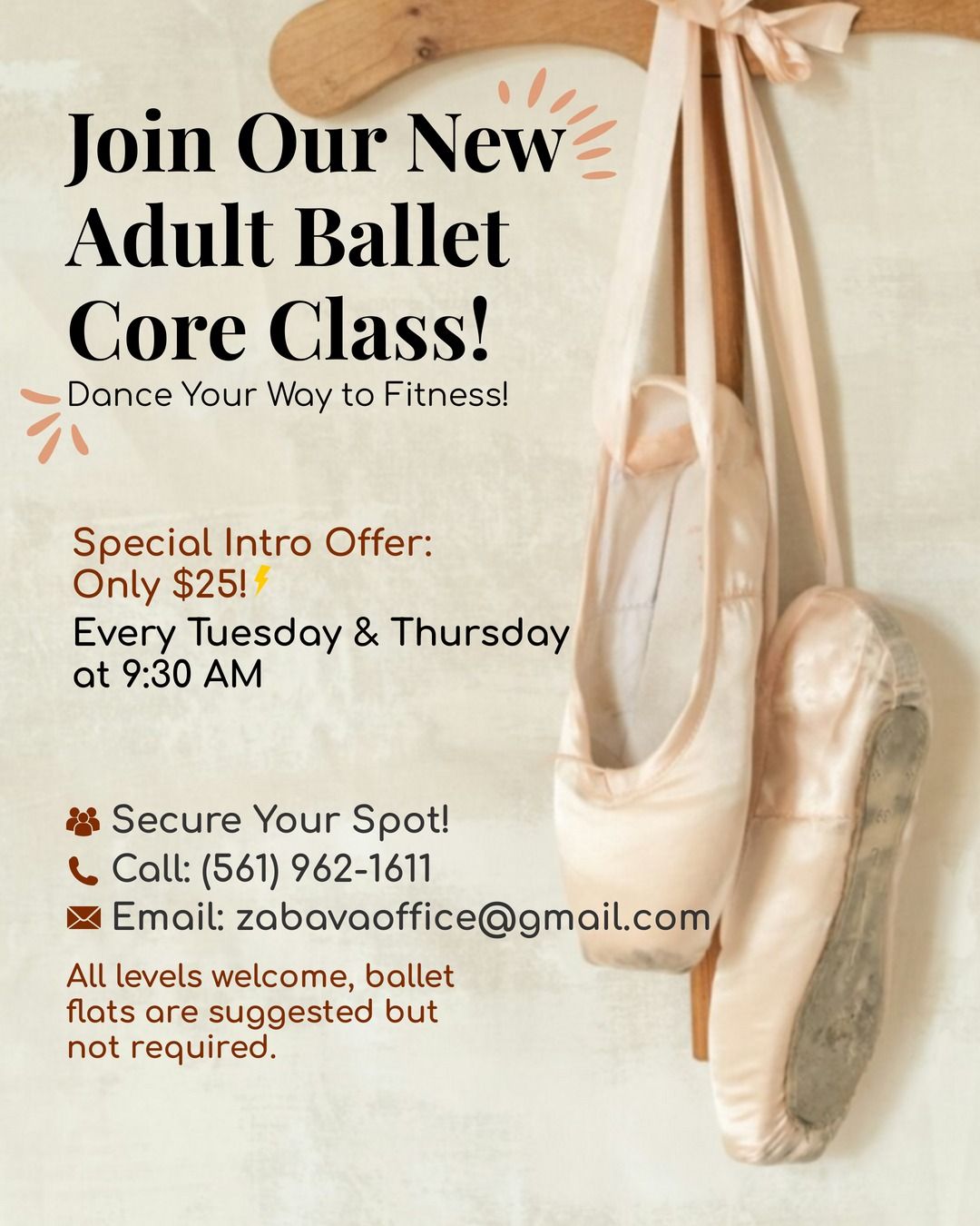 Ballet Core for Adults at Zabava School