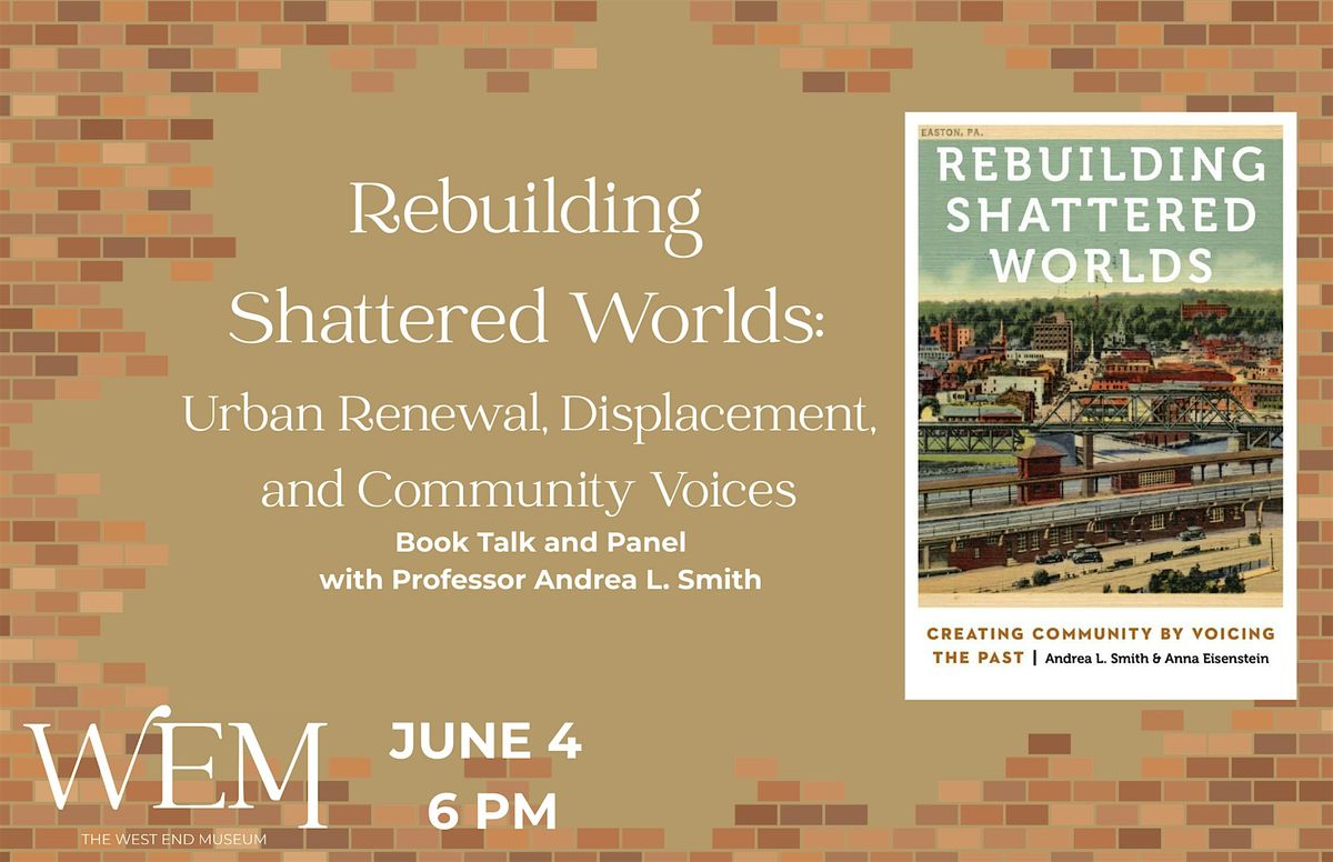 Rebuilding Shattered Worlds: Book Talk and Panel