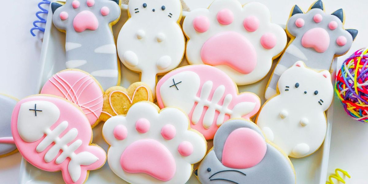 Sugar Cookie Decorating Cute Cats