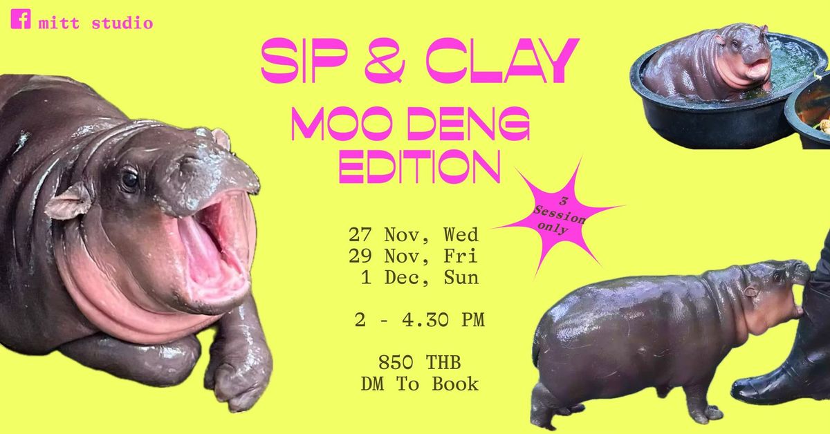 Moo Deng Clay Sculpting Workshop