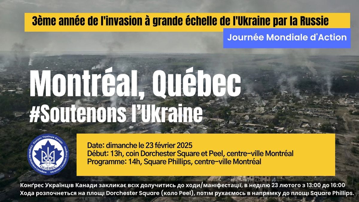 Manifestation 3e ann\u00e9e invasion russe