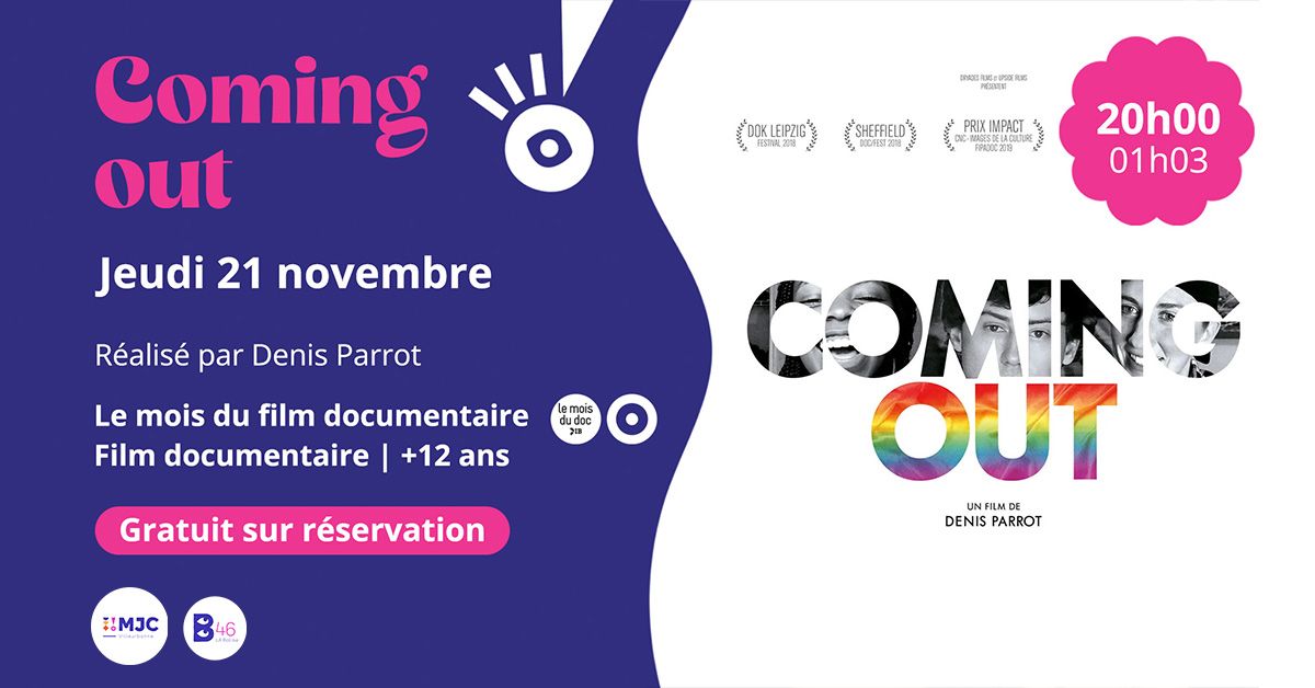 Coming out \u25c6 Dans le cadre du Mois du film documentaire