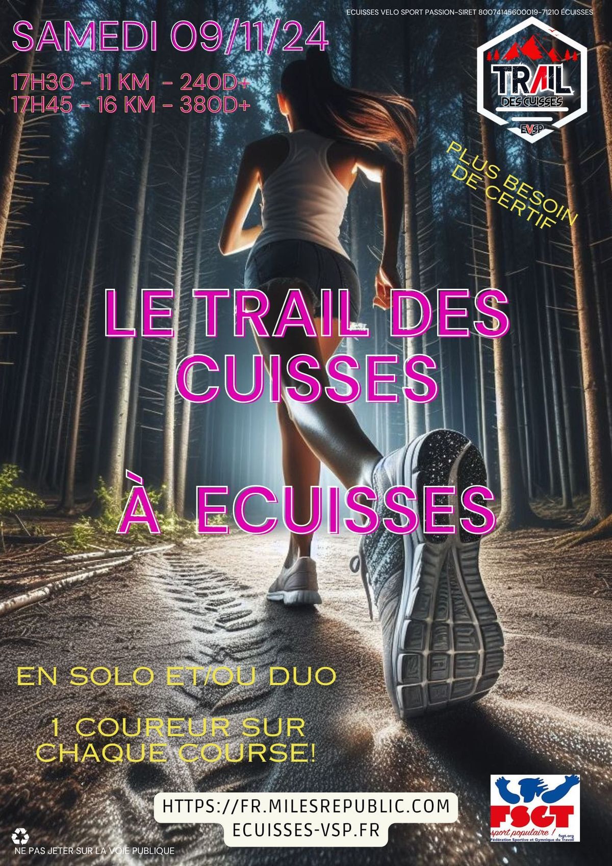 Le Trail Des Cuisses \u00e0 Ecuisses