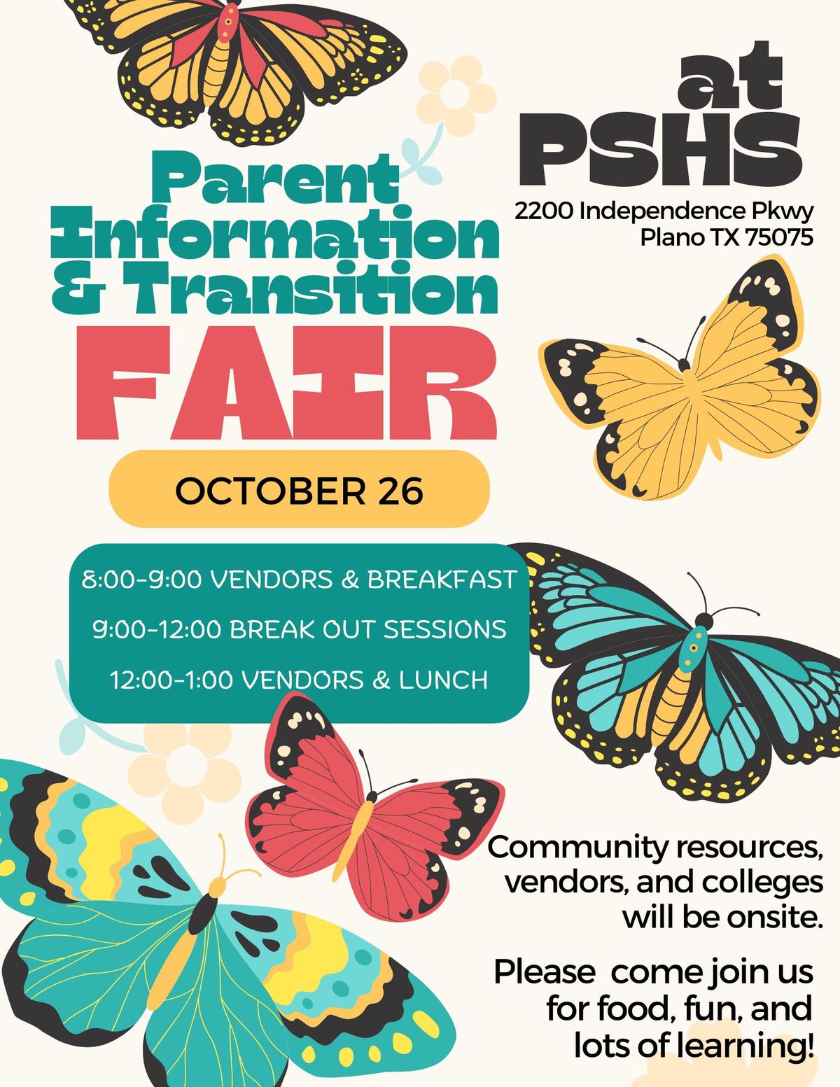 Parent Information Fair\/Transition Fair