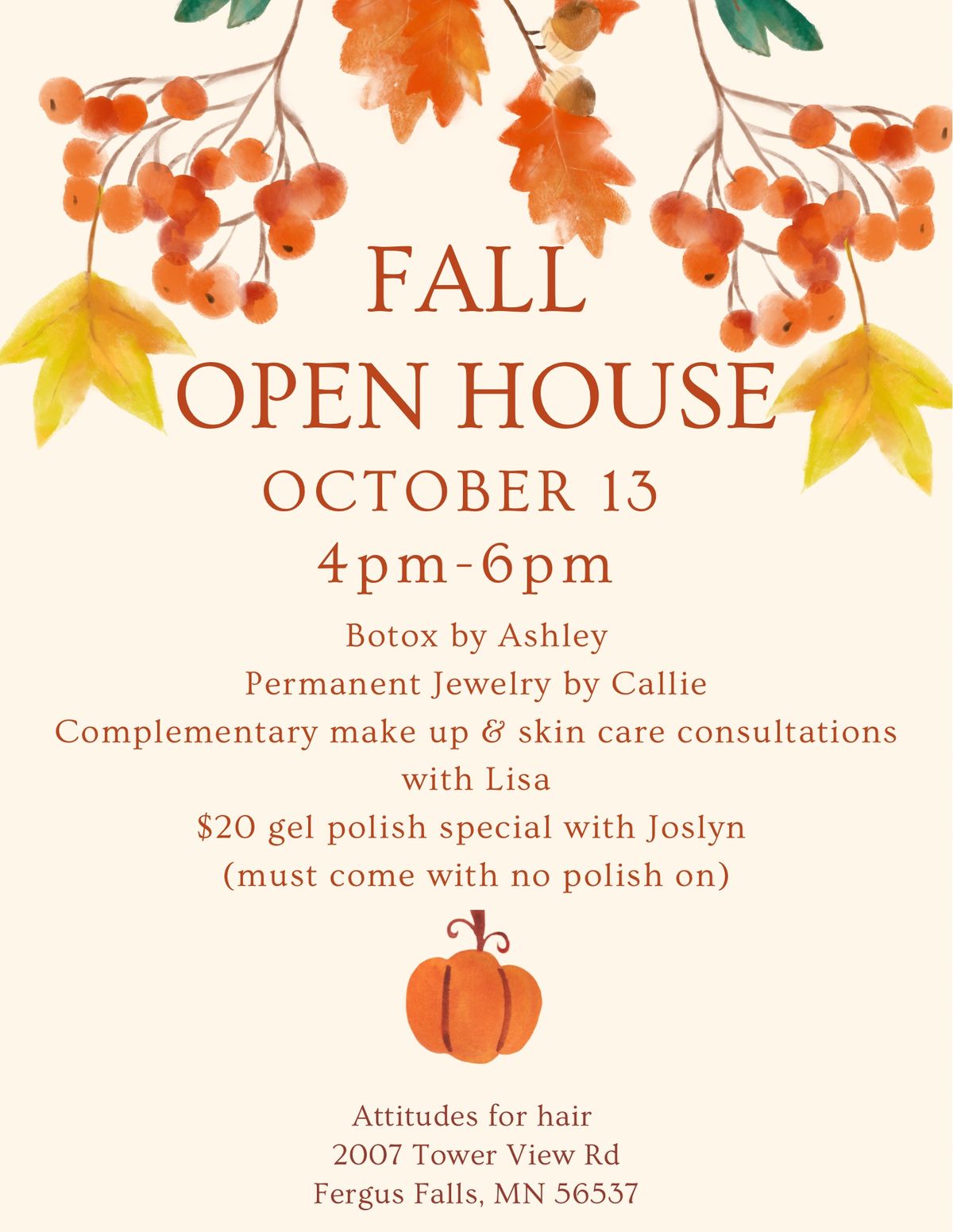 Fall open house