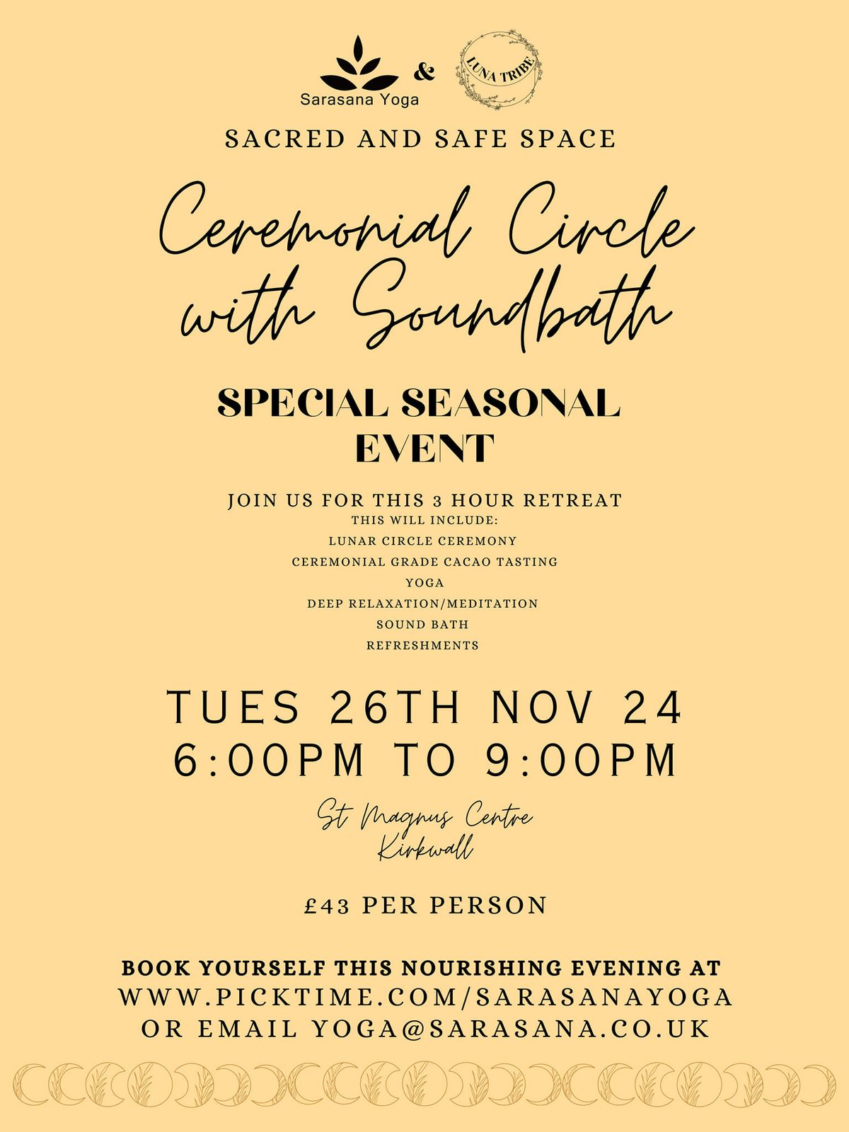 Ceremonial Lunar Circle & Sound Bath Retreat