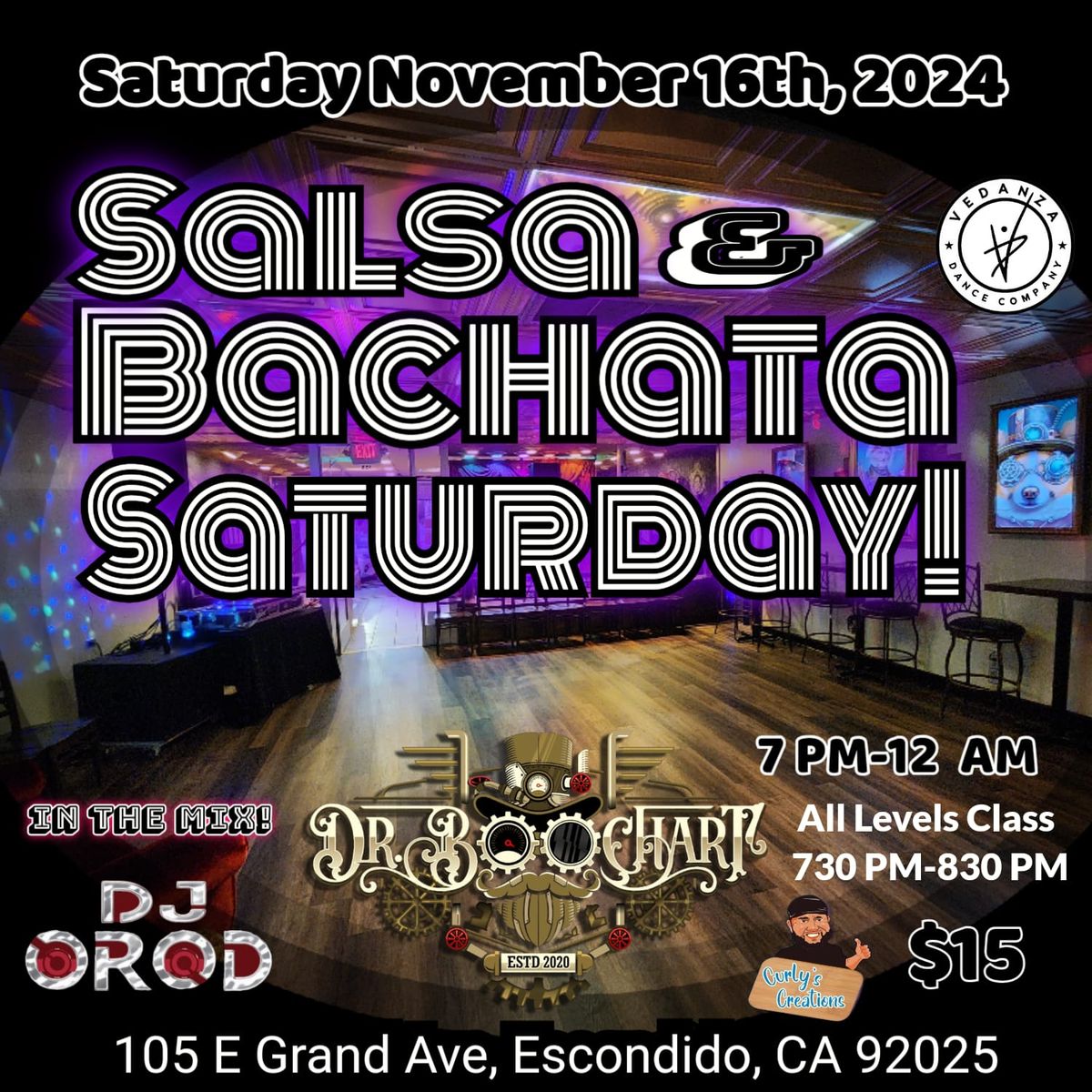 Feel the Rhythm, Catch the Vibe: Salsa & Bachata Saturday