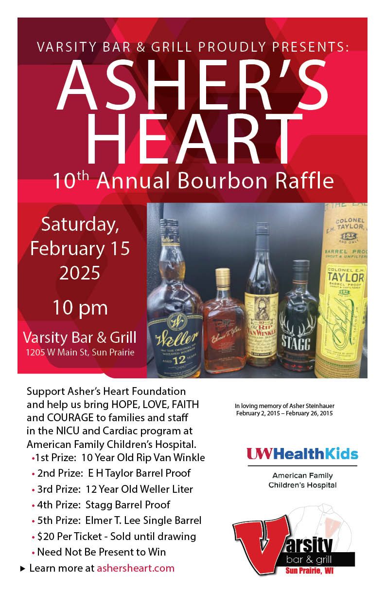 Bourbon Raffle - Asher's Heart Fundraiser