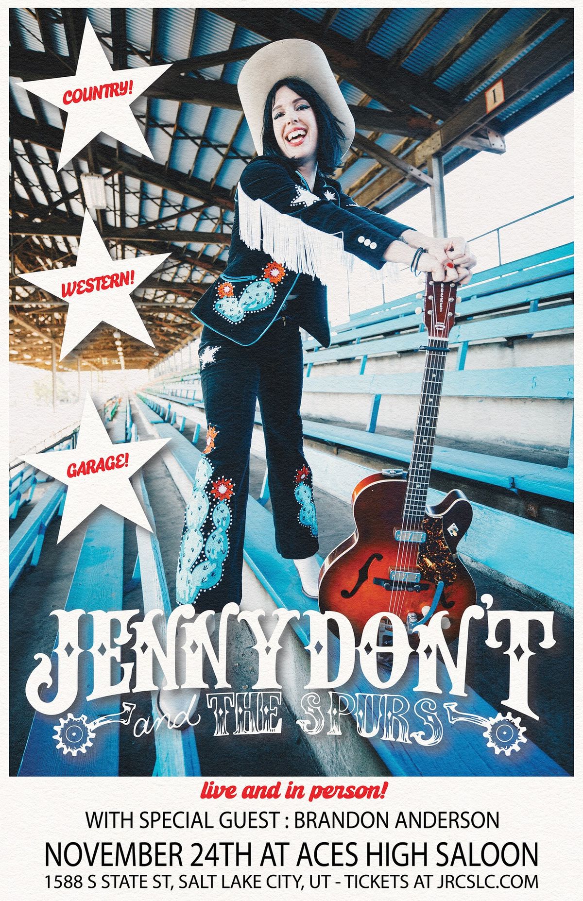 Jenny Don't and the Spurs w\/ Brandon Anderson at Aces High Saloon