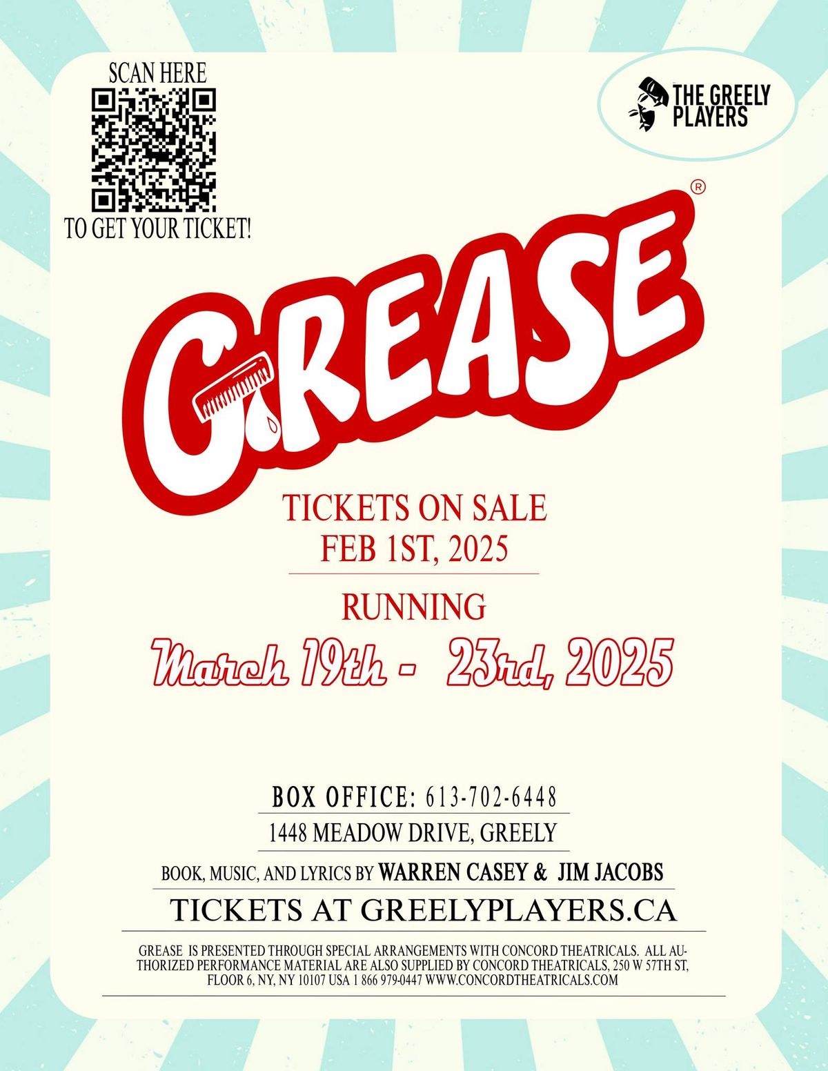 Greely Players Presents Grease