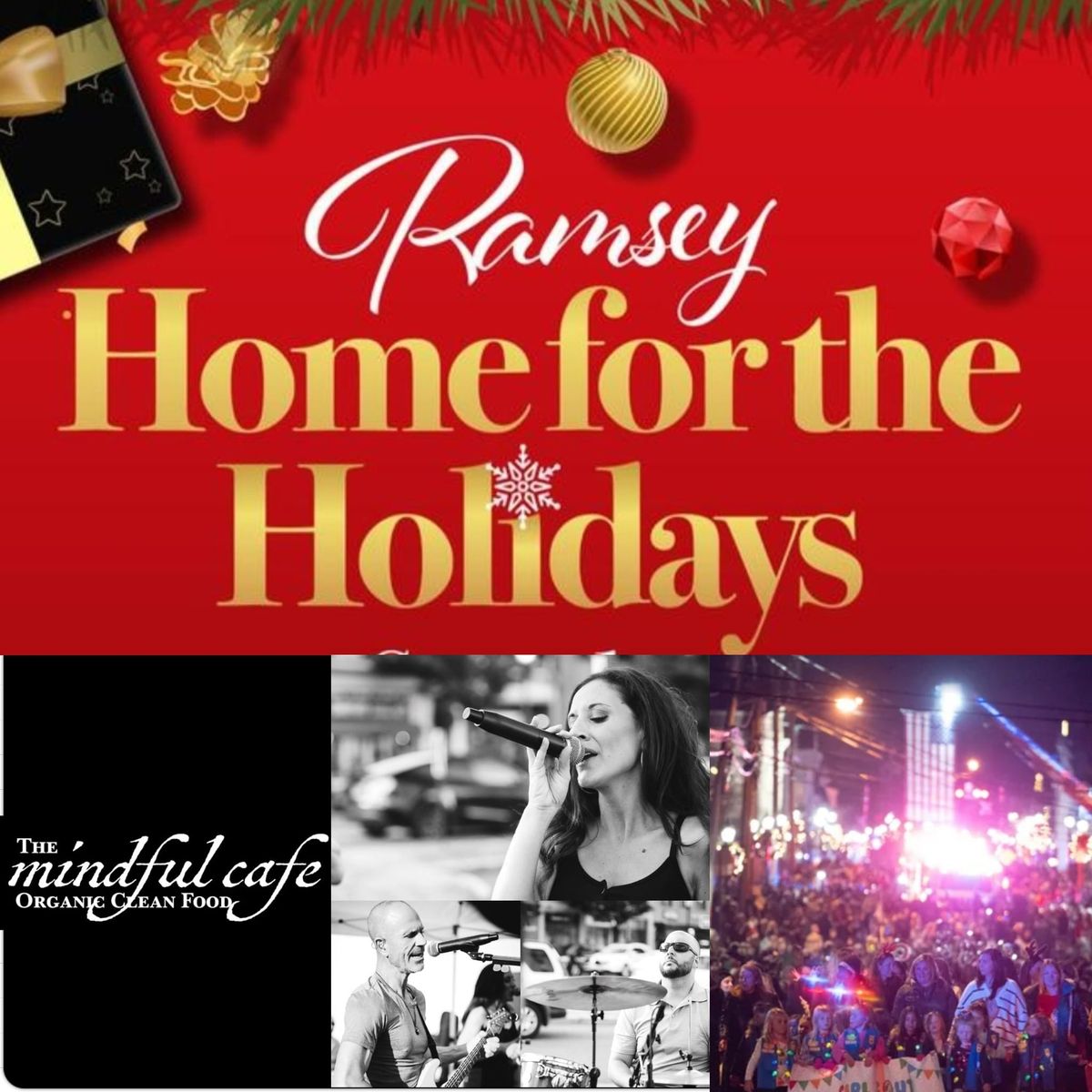 QuinnEx Music - Trio - RAMSEY HOME FOR THE HOLIDAYS PARADE (In front of Mindful Cafe)