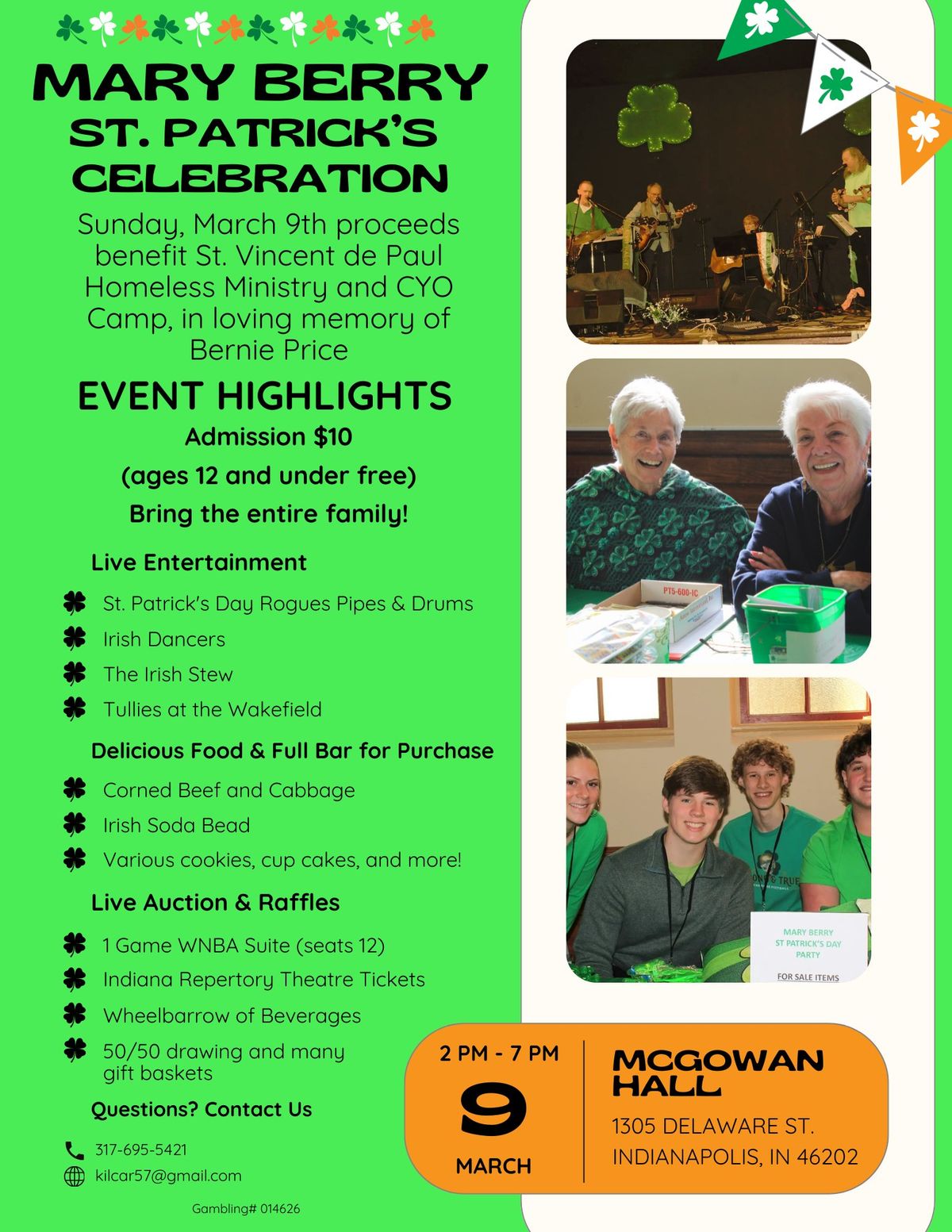 Mary Berry St. Patrick's Celebration