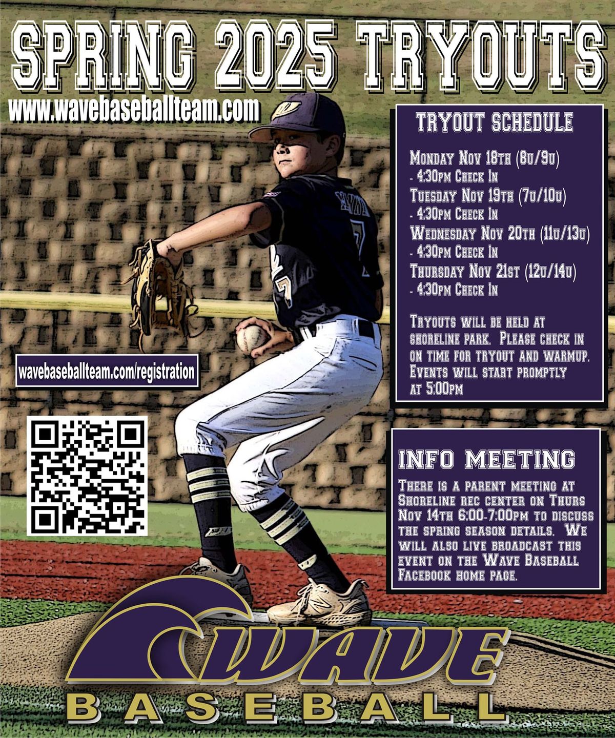 Wave Baseball Spring 2025 Tryouts