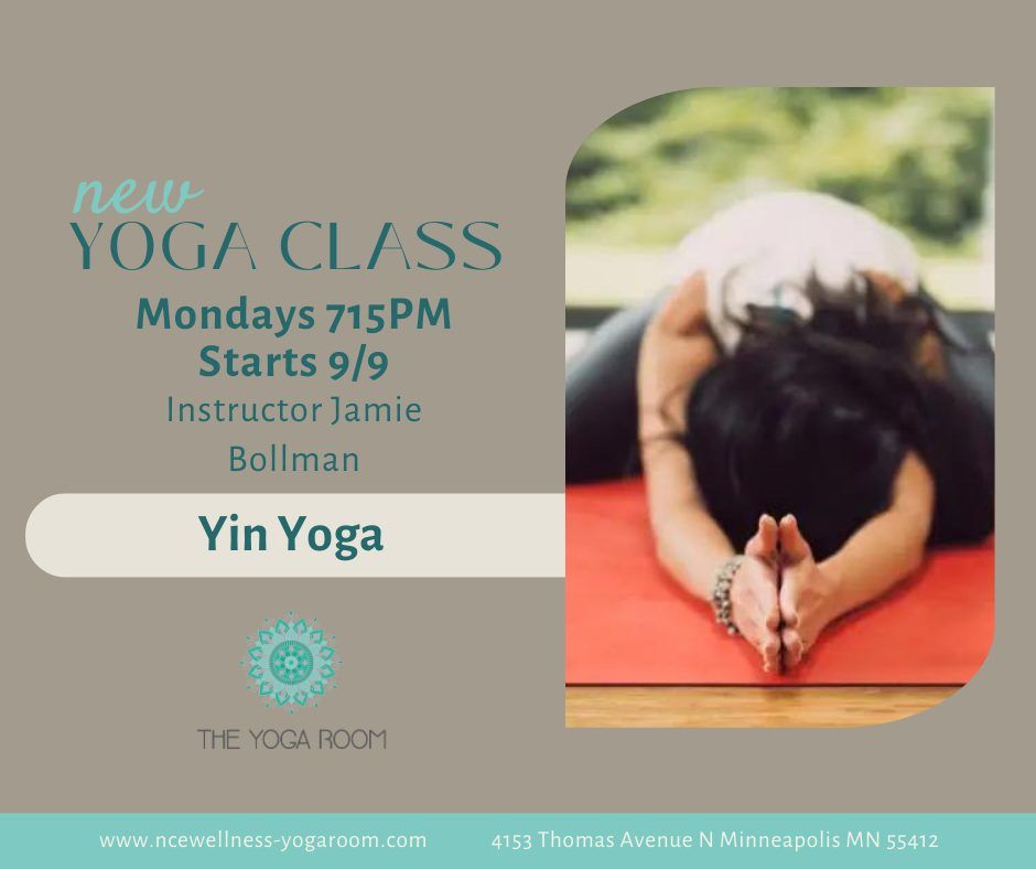 Yin Yoga with Jamie Bollman 715pm Mondays