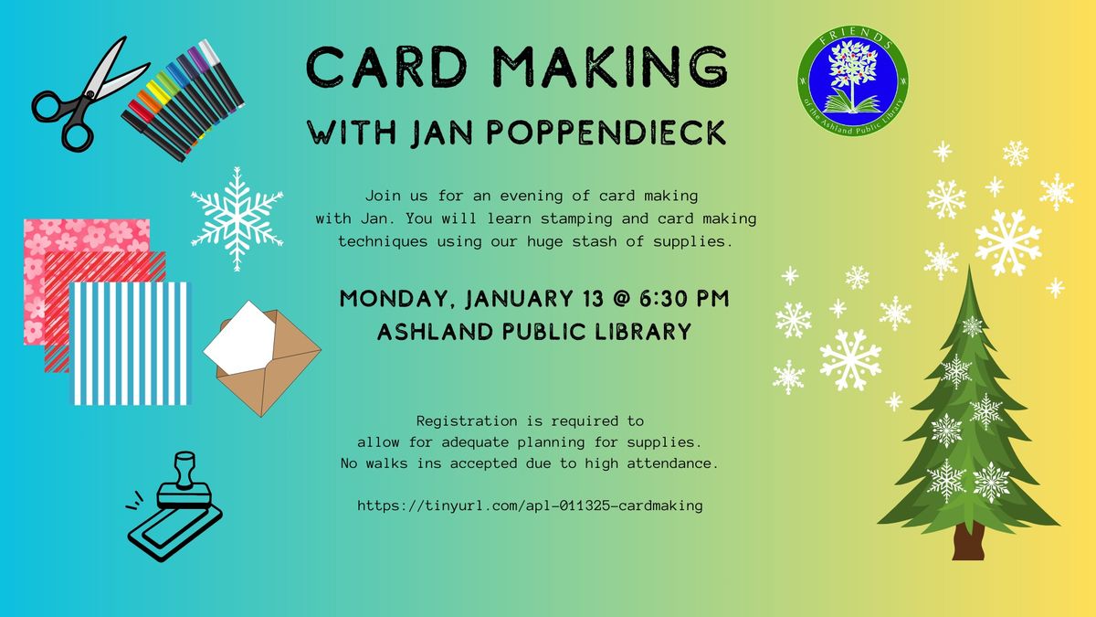 In Person - Card Making with Jan Poppendieck