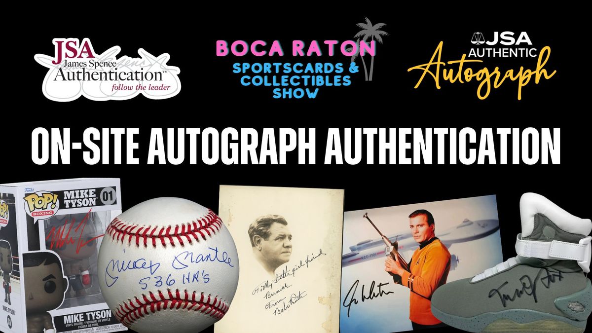 JSA at the Boca Raton Sportscards & Collectibles Show