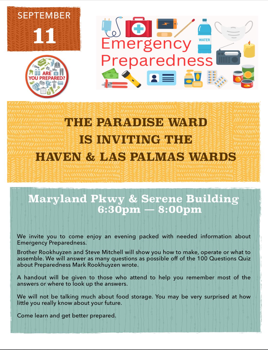 Emergency Preparedness Class