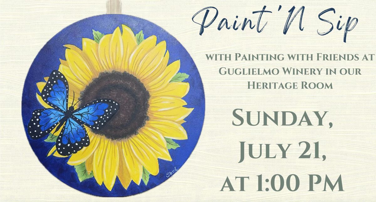 Paint'N Sip at Guglielmo Winery