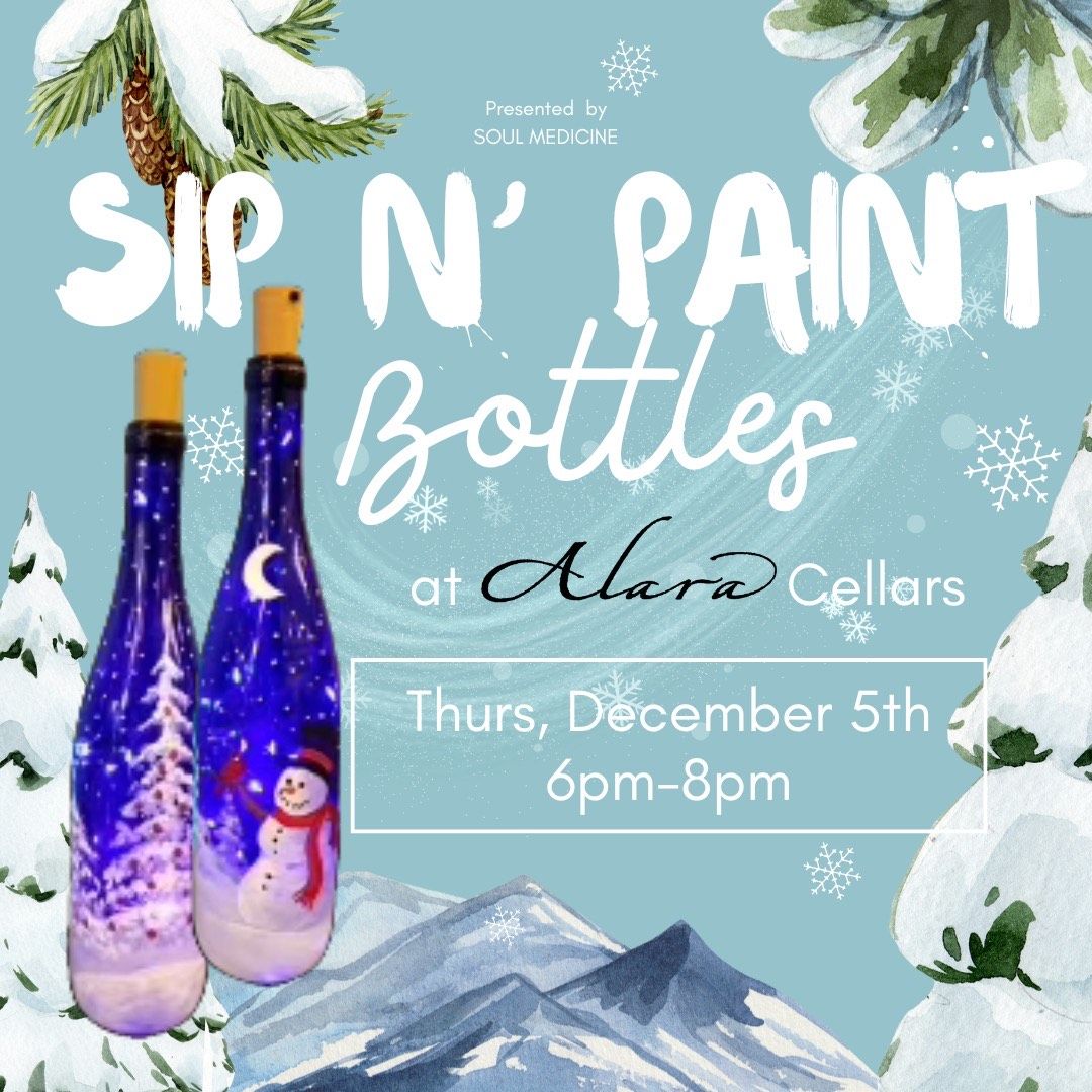 Sip n' Paint Bottles