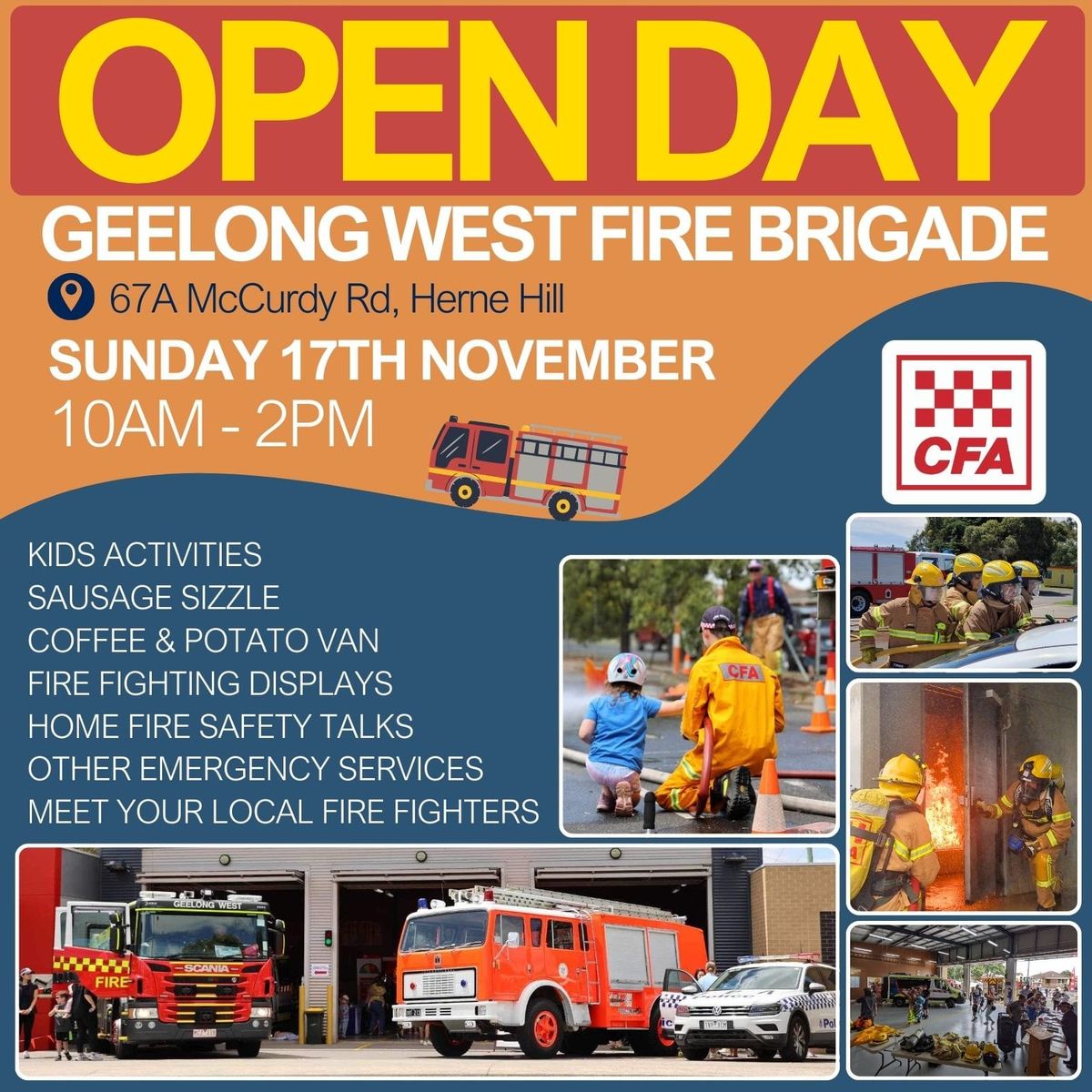 Geelong West Fire Brigade Open Day