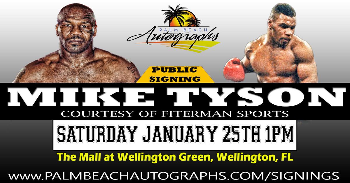 MIKE TYSON - Public Signing at the WELLINGTON Store!