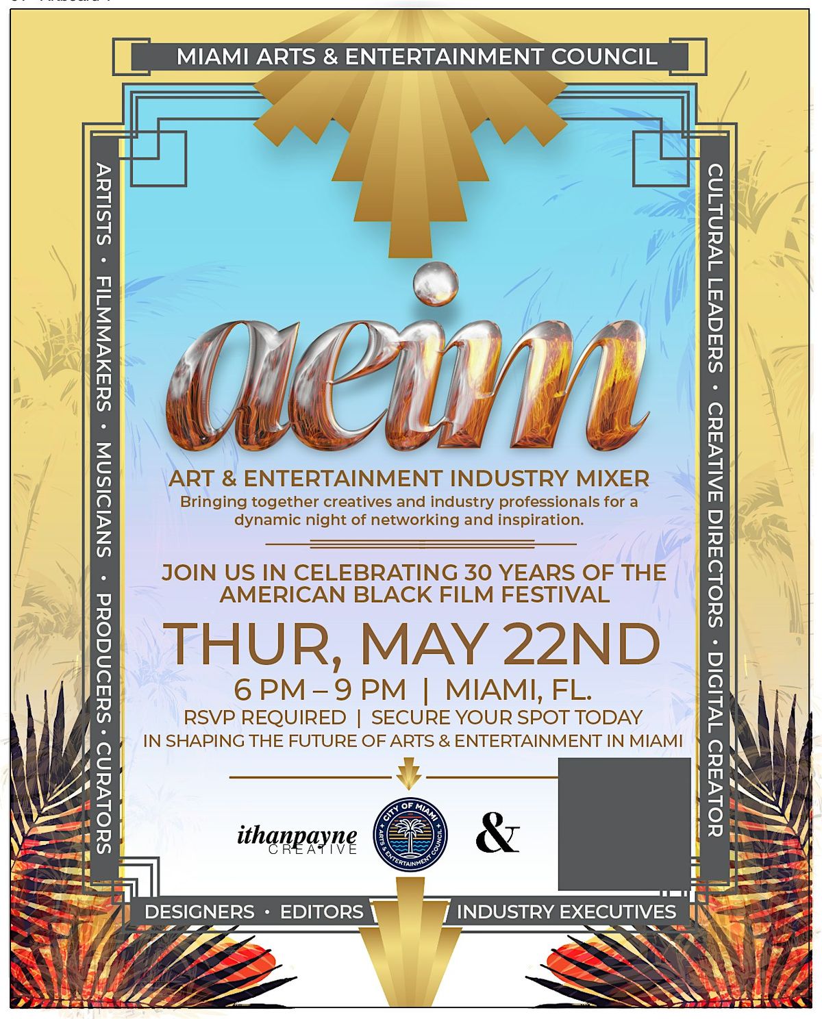 ARTS & ENTERTAINMENT INDUSTRY MIXER
