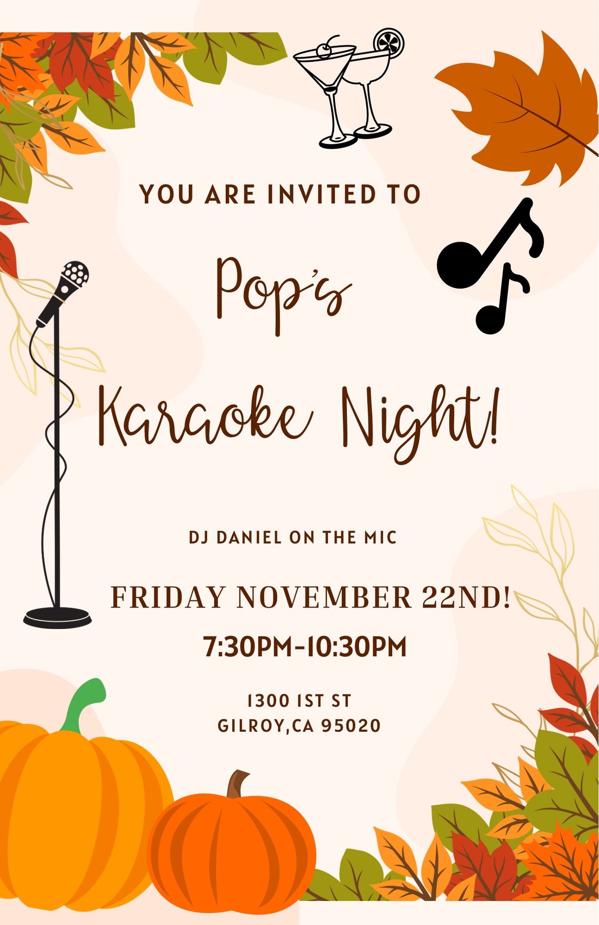 Pops Karaoke Night 