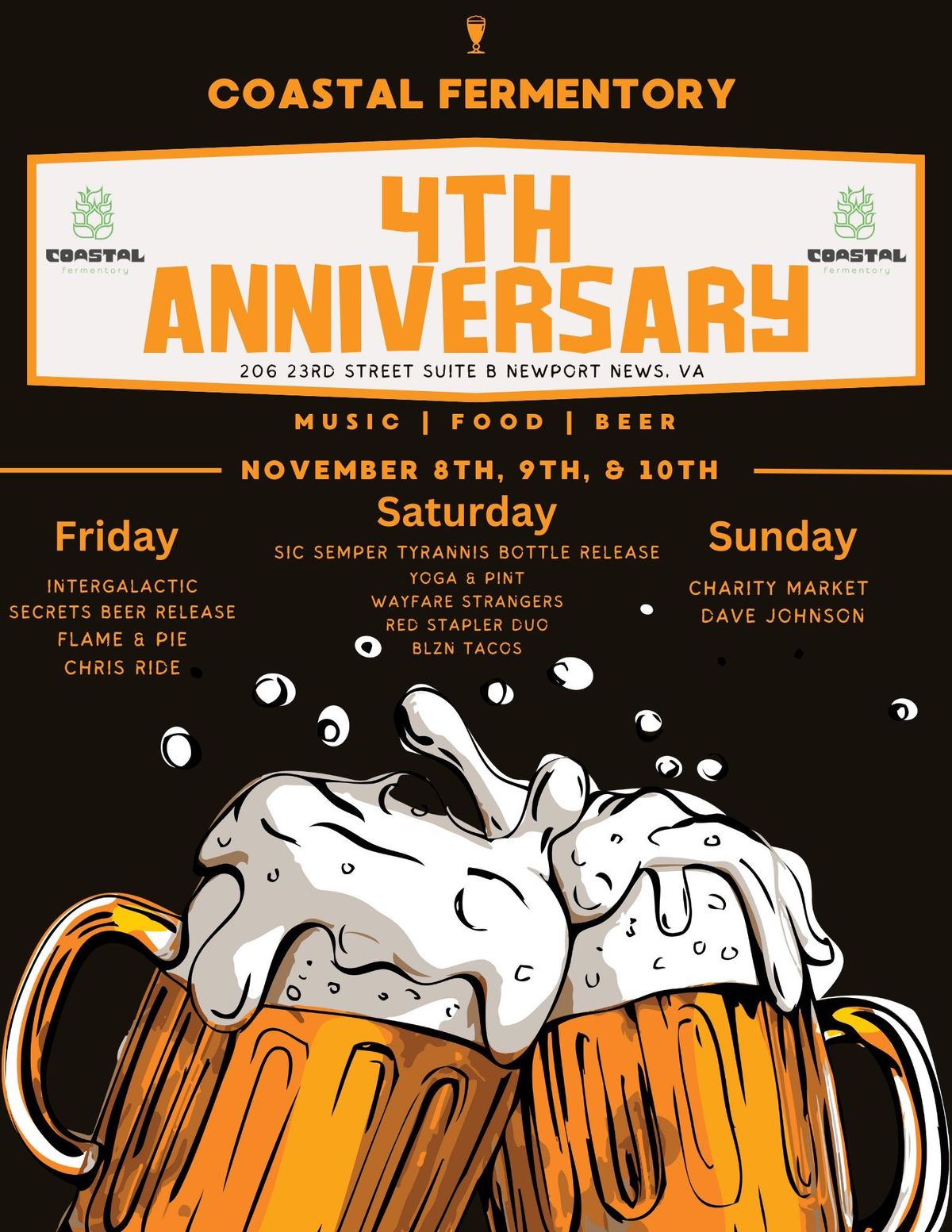 Coastal Fermentory\u2019s 4th Anniversary 