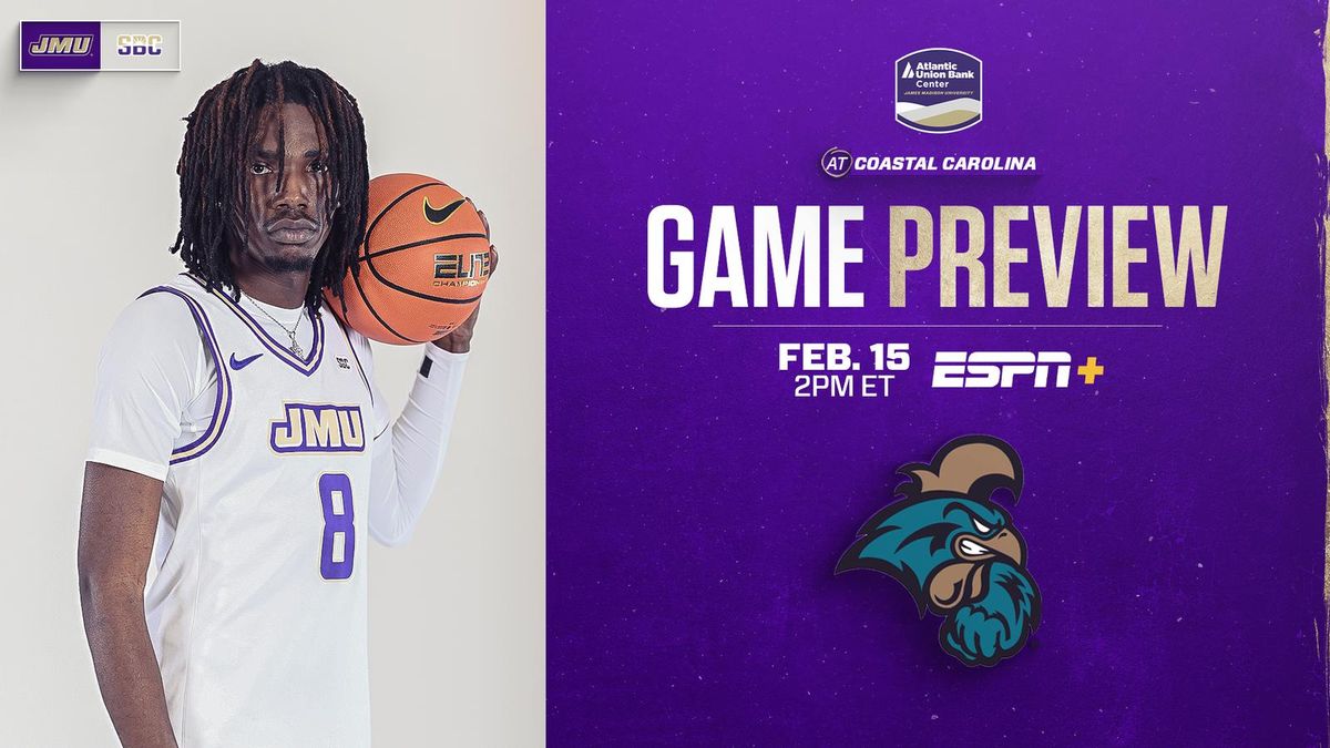 Coastal Carolina Chanticleers at James Madison Dukes Mens Basketball