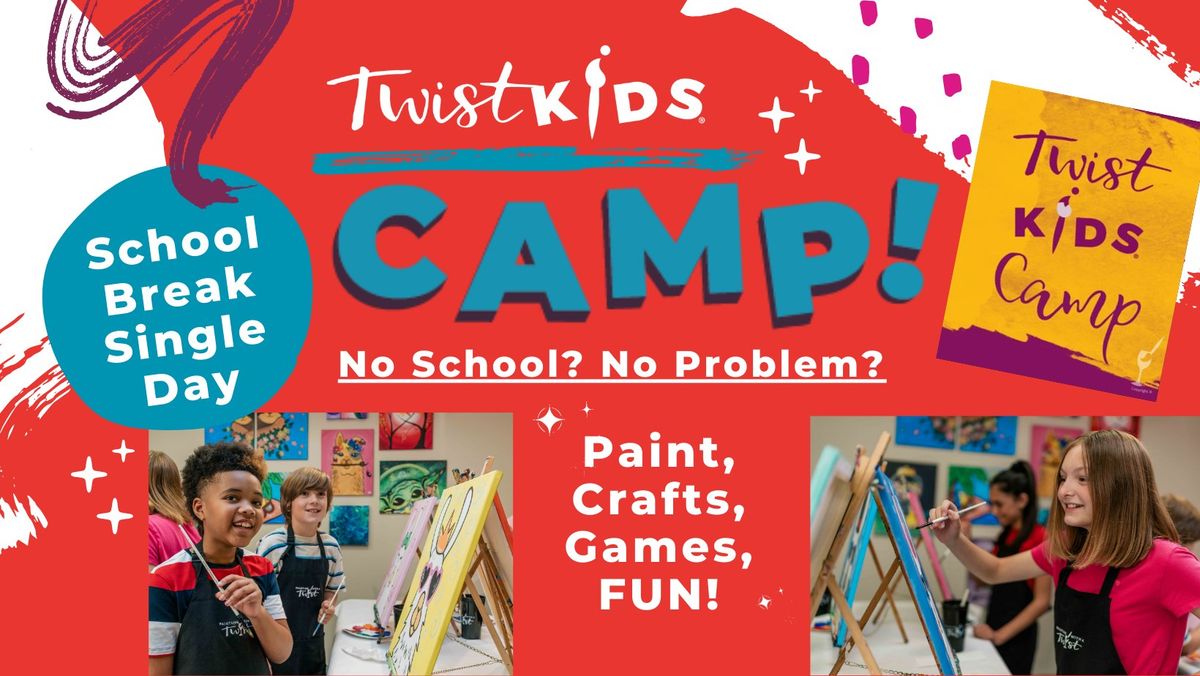 School Holiday - Twist Kids Art Camp: Full-Day, Ages 6-14yo (Half-Day Options Available)