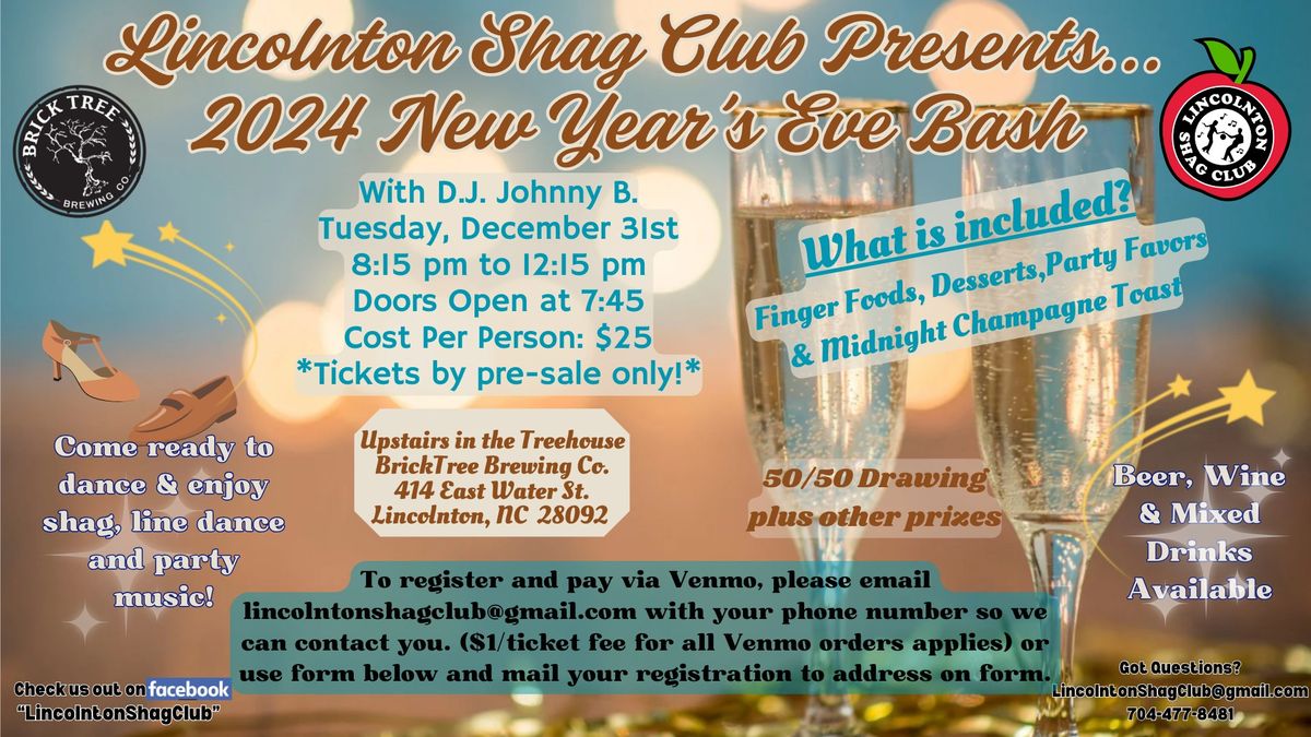 Lincolnton Shag Club's New Year's Eve Bash