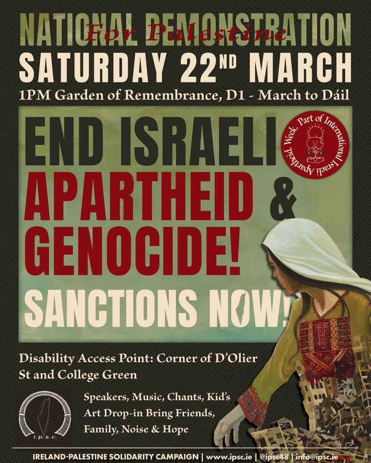 National Demonstration for Palestine: End Israeli Apartheid & Genocide