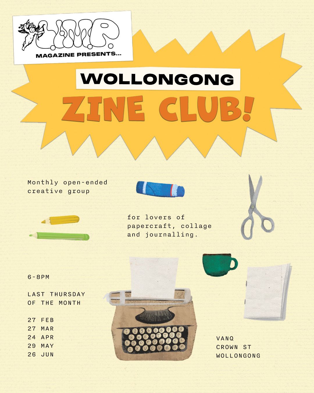 \u2b50 Wollongong Zine Club! \u2b50