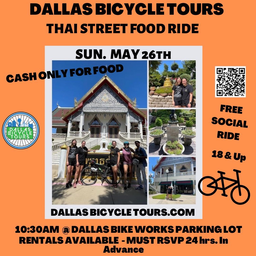 Dallas Bicycle Tours Thai Street Food Ride 