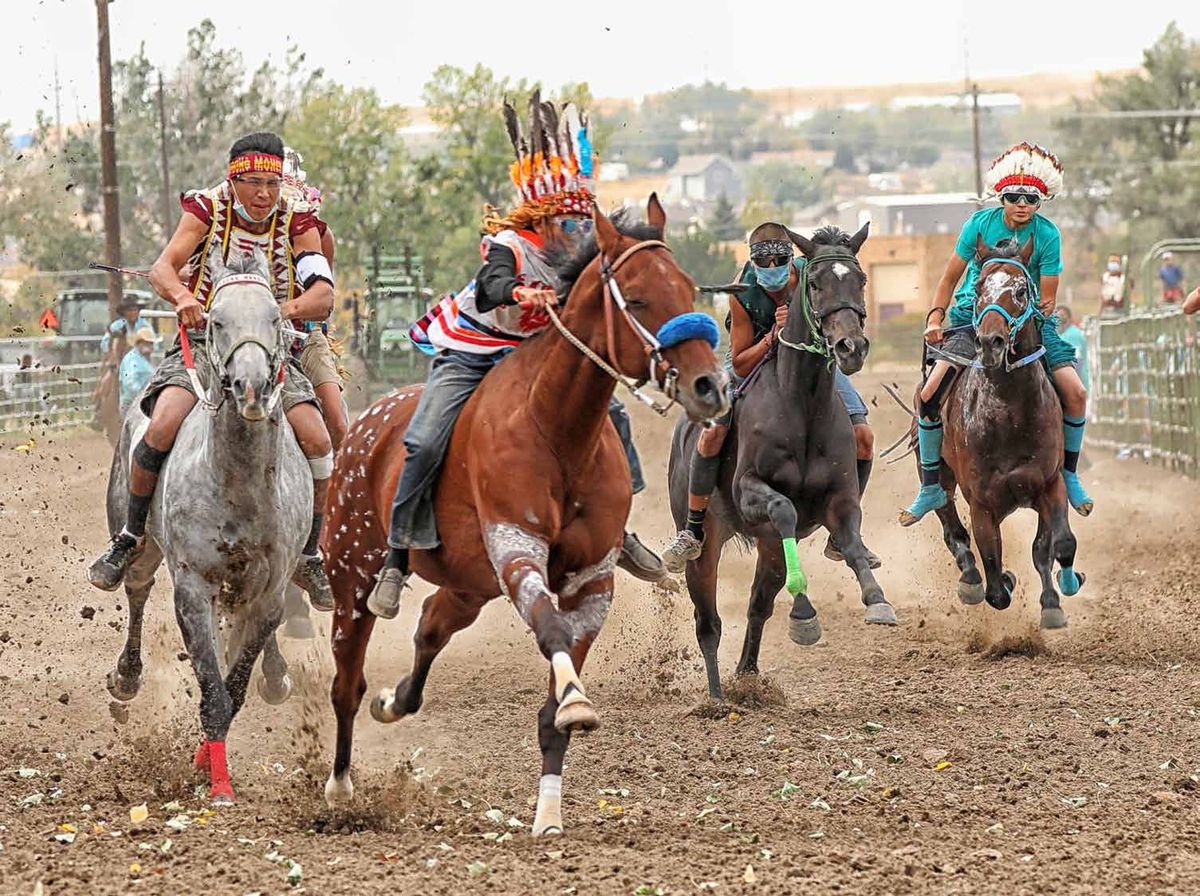 Horse Nations Indian Relay at Medicine Hat Exhibition and Stampede