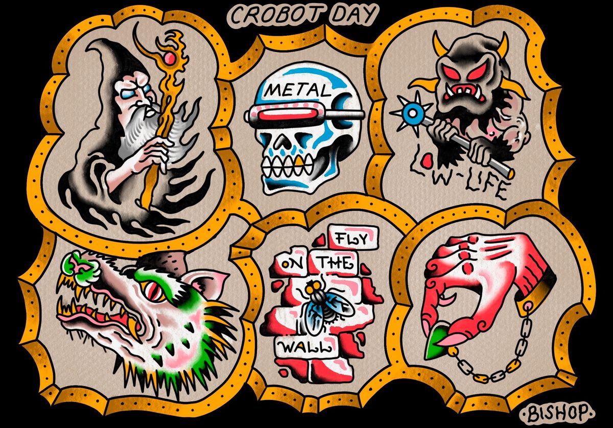 Crobot Tattoo Flash Day