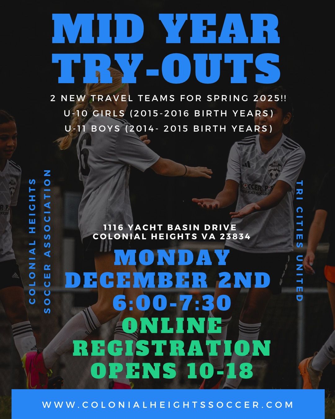 Mid Year Tryouts u11B and u10G