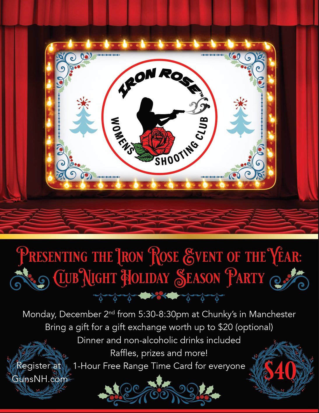 Iron Rose HOLIDAY SEASON PARTY CLUB NIGHT