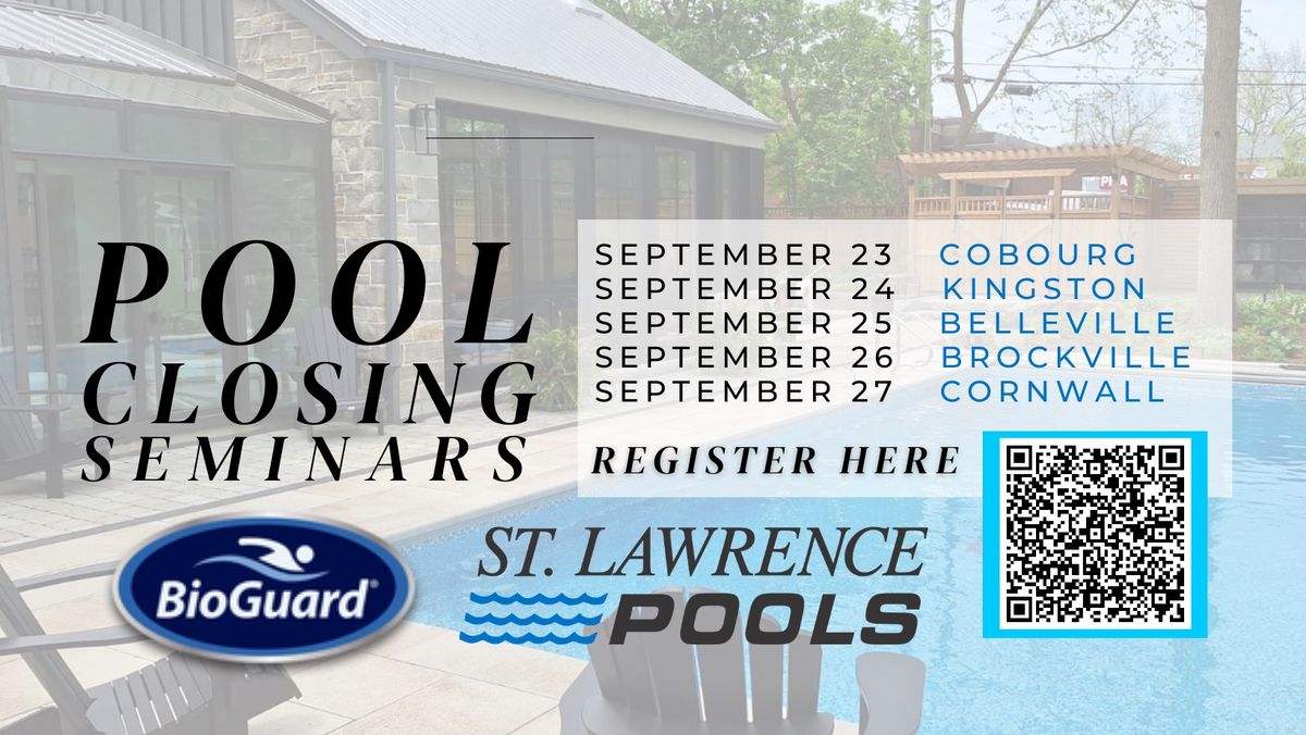 BROCKVILLE: St. Lawrence Pools Complimentary Pool Closing Seminar