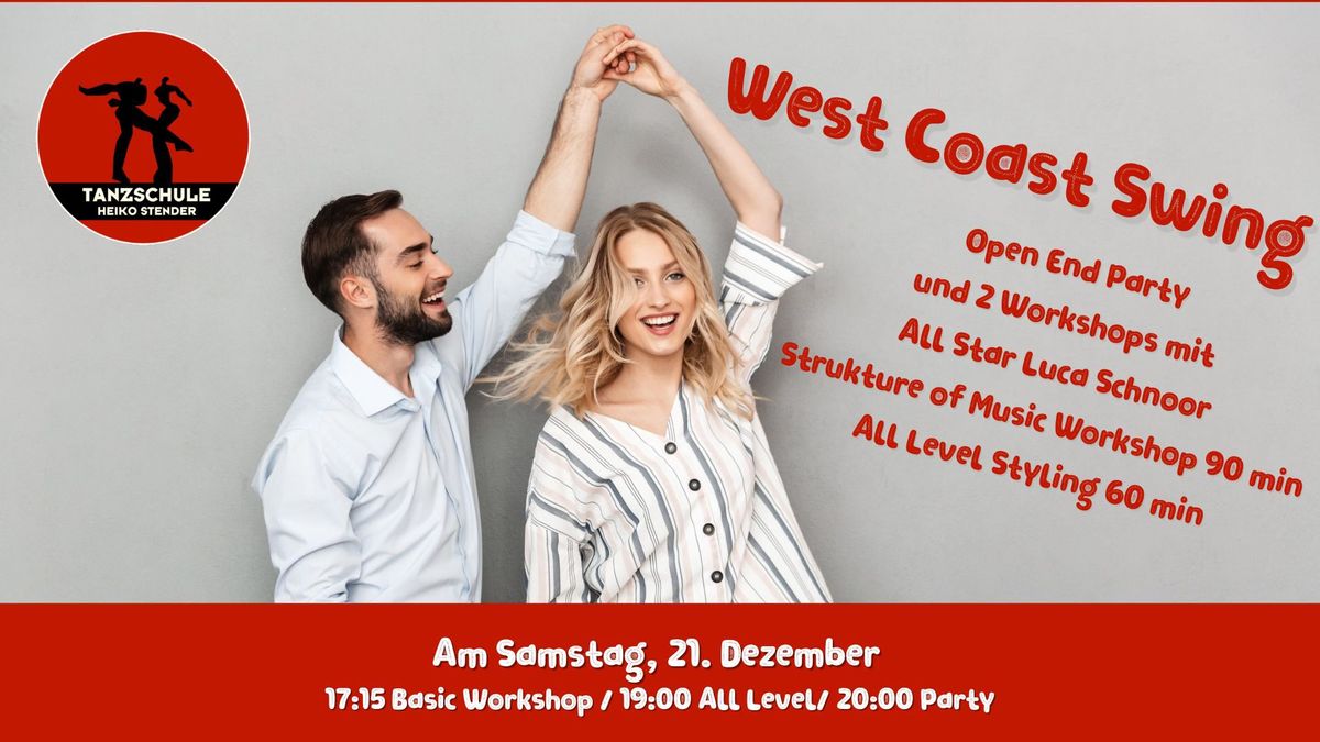 WCS Workshops mit All Star Luca Schnoor und Open End Party