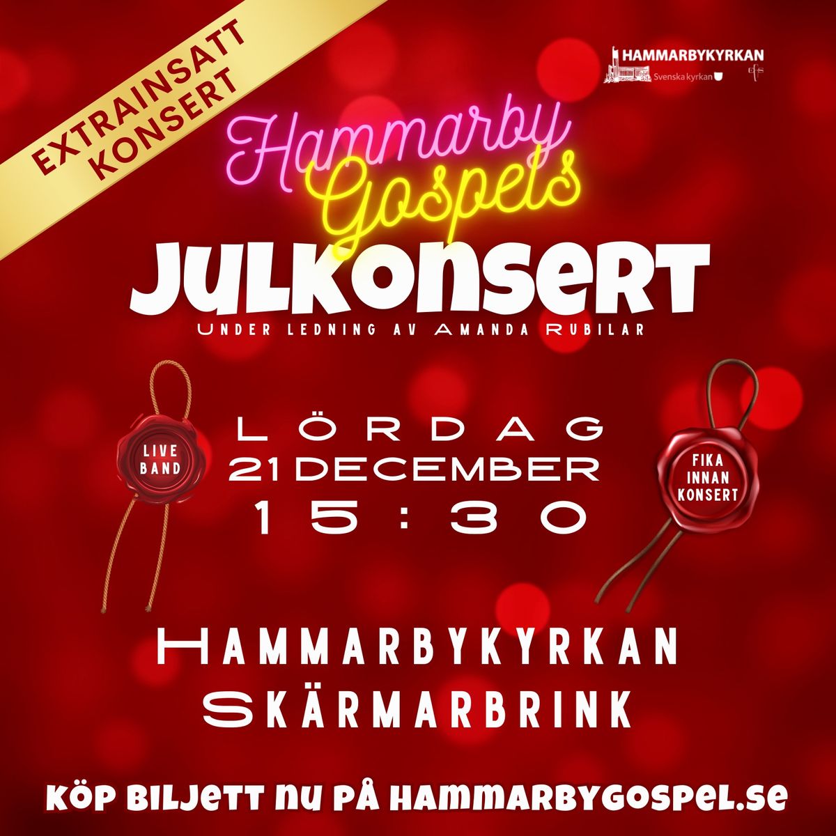 EXTRAINSATT - Hammarby Gospels Julkonsert