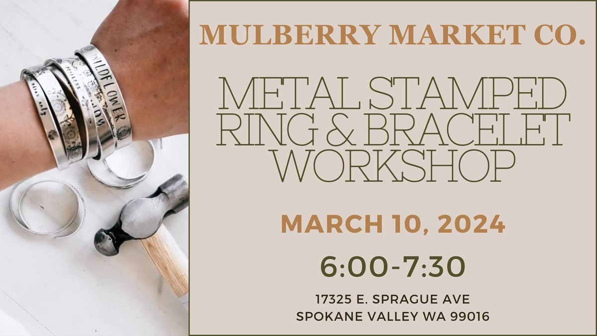 Metal Stamped Ring & Bracelet Class!