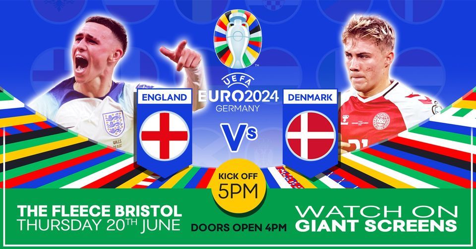 England v Denmark - Giant Screen Euros at The Fleece, Bristol 20\/06\/24