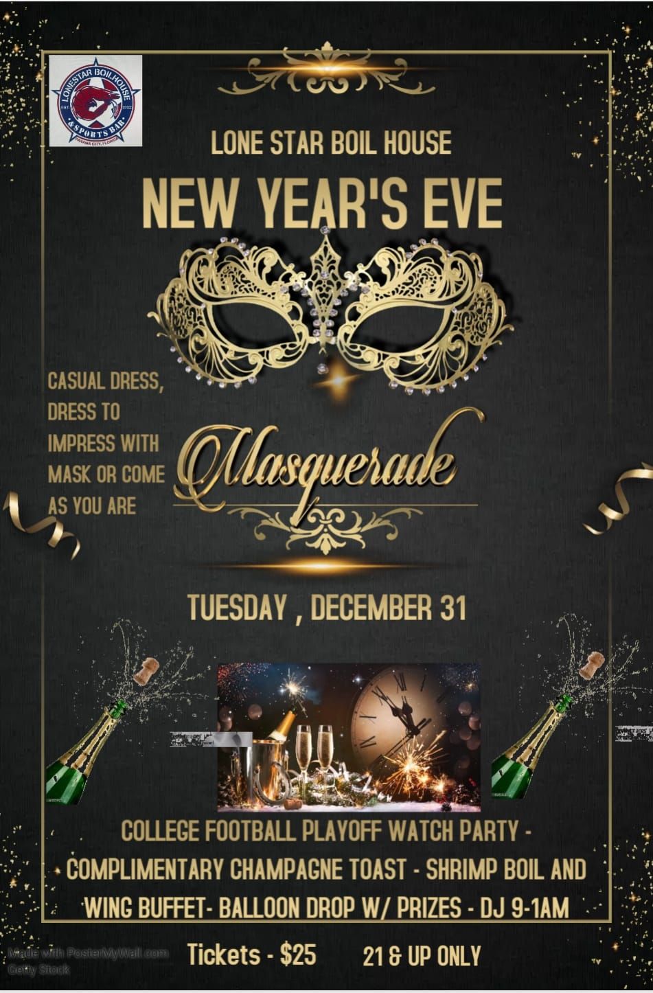 New Years Eve Party @ Lone Star 