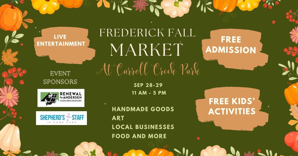 Frederick Fall Market at Carroll Creek Park